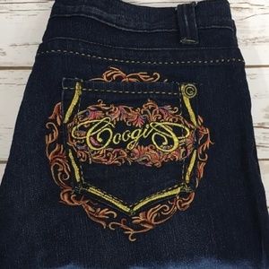 Coogi Embroider Dark wash blue jeans